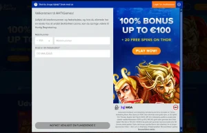 AHTI Games registrering uden synlige personoplysninger